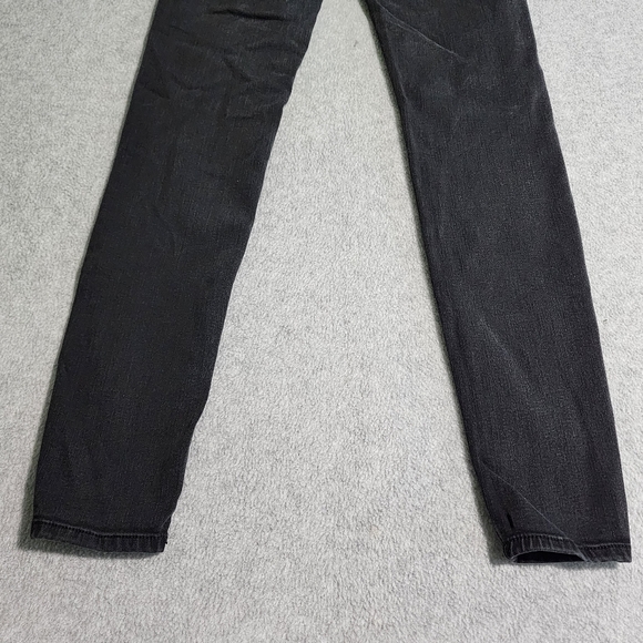 American Eagle Hi Rise Jegging Womens Size 2 Long Black Stretch Denim Jeans - Picture 12 of 16
